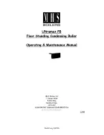 MHS Boilers Ultramax PB Operating & Maintenance Manual preview