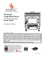 Preview for 1 page of MHSC Savannah SSW40 Homeowner'S Manual