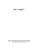 Предварительный просмотр 1 страницы Mi-Light FUT006 Quick Start Manual