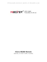 Mi-Light MiBOXER FUT095 Quick Start Manual preview