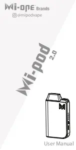 Preview for 1 page of Mi-one Mi-pod 2.0 User Manual