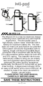 Предварительный просмотр 2 страницы Mi-one Mi-pod 2.0 User Manual