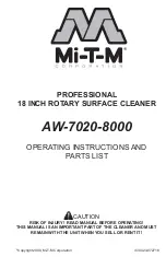 Mi-T-M AW-7020-8000 Operating Instructions And Parts List Manual preview