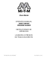 Предварительный просмотр 1 страницы Mi-T-M Chore Master Operation Manual