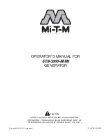 Mi-T-M GEN-3000-iMM0 Operator'S Manual предпросмотр