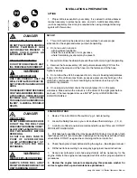 Preview for 10 page of Mi-T-M Long Life Vertical LV Series Operating Instructions Manual