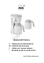 MIA Aroma Cafe Thermo Manual предпросмотр