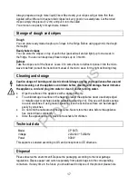 Preview for 17 page of MIA CP 6073 Instruction Manual