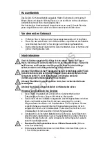 Preview for 5 page of MIA Double Power Instruction Manual/Safety Cautions