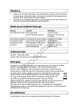 Предварительный просмотр 8 страницы MIA EW 3672 Manual