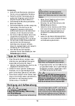 Preview for 10 page of MIA HF 5080 Instruction Manual