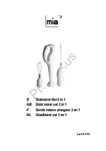 Preview for 1 page of MIA HR 3769 User Instructions