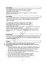 Предварительный просмотр 14 страницы MIA KF 1743RG User Manual