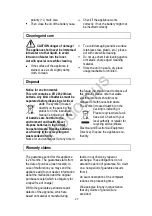 Preview for 17 page of MIA KW 7009 Instruction Manual & Safety Hints