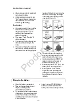 Предварительный просмотр 16 страницы MIA KW 7015 Instruction Manual