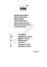 MIA MG 2507 Manual preview