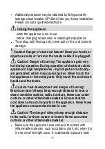 Preview for 15 page of MIA TA 0080B Instruction Manual/Safety Cautions