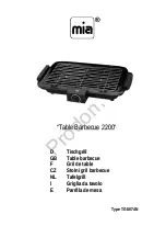 MIA Table Barbecue 2200 Manual предпросмотр