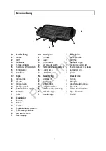 Предварительный просмотр 2 страницы MIA Table Barbecue 2200 Manual