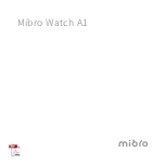 Mibro Watch A1 Instruction Manual предпросмотр