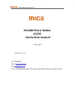 Preview for 1 page of MICA AS330 Instruction Manual