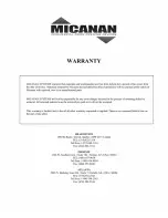 Preview for 44 page of Micanan PRO-T Installation And Instruction Manual