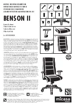 Micasa BENSON II Assembly Instruction And Instructions For Use preview