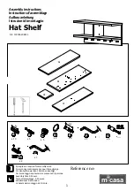 Micasa Hat Shelf 119336208012 Assembly Instructions предпросмотр