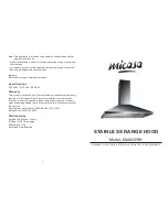 Preview for 1 page of Micasa MA0035RH Instructions