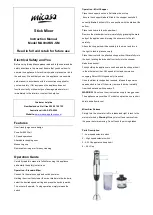 Preview for 1 page of Micasa MA0046SS-SM Instruction Manual