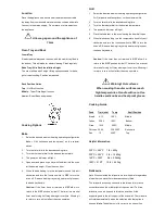 Preview for 3 page of Micasa MA0080MO Instructions