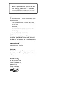 Preview for 6 page of Micasa MA0098FP-F Instructions Manual