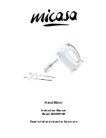 Micasa MA0099HM Instruction Manual preview