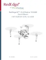 MicaSense RedEdge-M / DJI Matrice 100 Integration Manual предпросмотр