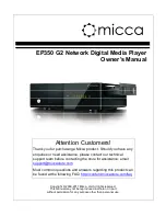 Предварительный просмотр 1 страницы Micca EP250 G2 Owner'S Manual