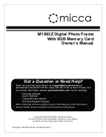 Micca M1003Z Owner'S Manual preview