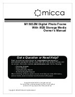 Предварительный просмотр 1 страницы Micca M1503ZM Owner'S Manual