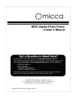 Предварительный просмотр 1 страницы Micca M703 Owner'S Manual