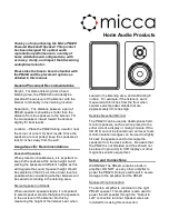 Micca PB42X Quick Start Manual preview