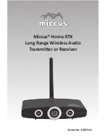 Предварительный просмотр 1 страницы Miccus BluBridge Home BBRTX-01 Quick Start Manual