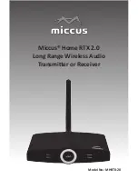 Miccus Home RTX 2.0 User Manual предпросмотр