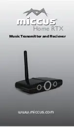 Miccus Home RTX User Manual preview