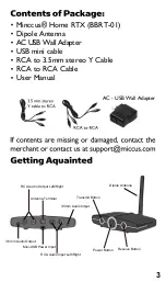 Preview for 3 page of Miccus Home RTX User Manual