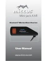 Preview for 1 page of Miccus Mini-jack AX4 User Manual