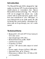 Preview for 2 page of Miccus Mini-jack AX4 User Manual