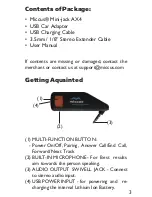 Preview for 3 page of Miccus Mini-jack AX4 User Manual