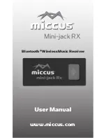 Miccus Mini-jack RX User Manual предпросмотр