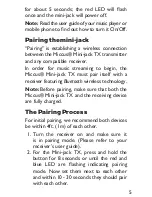 Preview for 5 page of Miccus Mini-jack TX User Manual