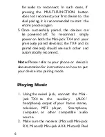 Preview for 6 page of Miccus Mini-jack TX4 User Manual