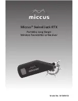 Miccus Swivel Jack RTX MSMSH-50 User Manual preview